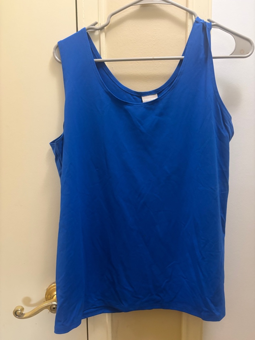 Chico's Rich Cobalt Scoop Neck Tank